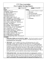 2013-08 Fleet Captain Meeting Minutes