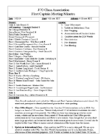 2014-03 Fleet Captain Meeting Minutes