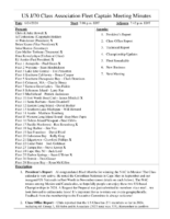 2024-6 Fleet Captain Meeting Minutes